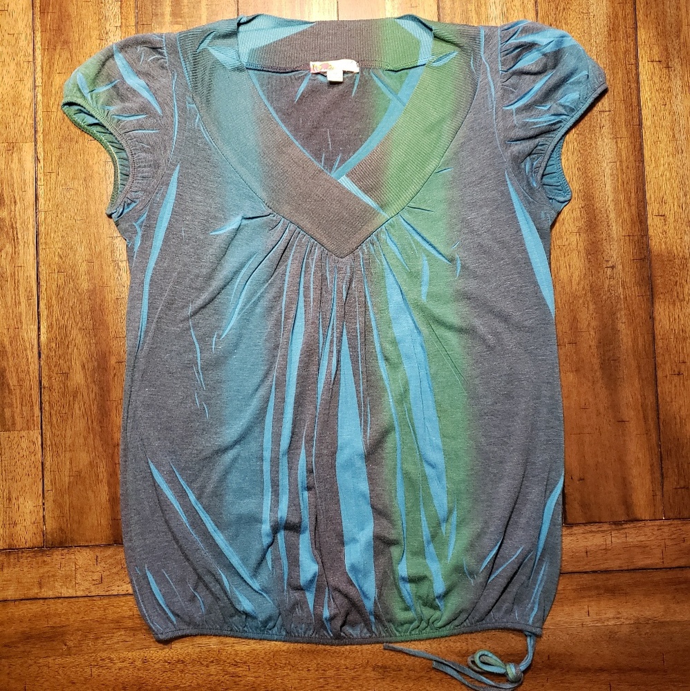 Tie dye Green & Blue Top